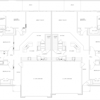 Duplex Floorplan (1759 Sq Ft of space on each side)